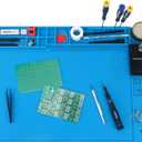 STREBITO Soldering Mat - Large, Heat Resistant Up to 932F, Magnetic, Silicone Work Mat for Soldering Iron, Electronic & PC Building - Size 21.7" x 15.8