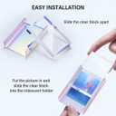 Instax Mini Picture Frames for Polaroid & Fujifilm Instax Mini Camera/ Printer Film, 2x3 Cute Polaroid Photo Frame, Tabletop Small Picture Display Holder for Instant Photo, Iridescent Acrylic, 3 Pack