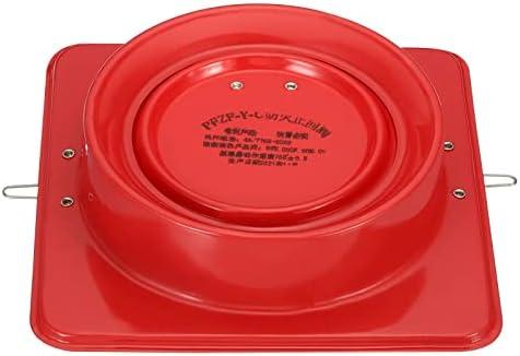 PATIKIL 7 Inch Metal Backdraft Damper, Airflow Backflow Preventer Vent Draft Blocker Duct Connector for Kitchen Bathroom Exhaust Fan HVAC, Red