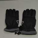 PULIOU Winter Waterproof Thermal Gloves for Men Women, Cold Weather Windproof Ski Snow Gloves with Touchscreen Fingers for Running Cycling Hiking Driving (Medium, Black-style 1)