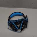 BENGOO G9000 Stereo Gaming Headset for PS4 PC Xbox One PS5 Controller, Noise Cancelling Over Ear Headphones with Mic, LED Light, 7.1 Surround Sound, Soft Memory Earmuffs for Nintendo Xbox Series X|S (Blue)