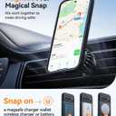 CANSHN Magnetic for Google Pixel 9 Pro Case(6.3 Inch), Upgraded [Full Camera Protection] [Compatible with MagSafe] [Translucent Matte] Shockproof Protective Phone Cover, Black