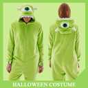 Adult Onesie Pajamas Unisex Animal One-Piece Cartoon Costume Cosplay Homewear Sleepwear Partywear For Men Women (Green)