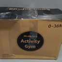 Blissful Diary Baby Play Gym & Activity Mat, Oversize Leaf Shaped Baby Play Mat w 6 Detachable Toys, Tummy Time Mat Promote Motor Skills & Sensory Development Mat, Newborn Infant Baby Essentials Gift