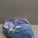 Pool Lounge Float with Canopy UPF50+,Extra Large Pool Floats for Adults Heavy Duty,Inflatable Lounger Float with Cup Holder & Backrest,Footrest (Blue)