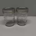 Ball Regular Mouth Mason Jars with Lids & Bands, Half Pint, 8-oz (2-Pack)