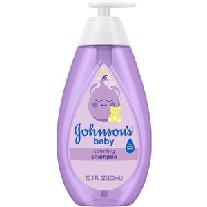 Johnson's Baby Calming Shampoo with Soothing NaturalCalm Aromas, Gentle, Hair Wash, Baby Essentials, Hypoallergenic, No Added Parabens and Sulfates, Baby Essentials, 20.3 fl. oz