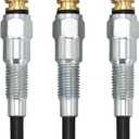 Glow Plug 16851-65510 16851-65512 3PCS Compatible with Kubota Engine D662 D722 D902 D782 D905 D1005 D1105 V1505 V1305 Z482, Tractor B21 B1700 B2100 B2400 B2410, Mower BX1800D BX1830D BX1850D BX1860D