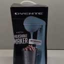 OVENTE Classic Milkshake Maker Machine with 2 Speed Setting, Safety Lock & 15.2 Ounce Stainless Steel Mixing Cup & Rod, Electric Drink Mixer Ideal for Malted Milk, Protein Shakes & More, Blue MS2070BL