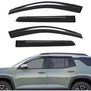Window Visors Rain Guards Compatible with 2025 2026 Chevy Equinox LT RS ACTIV (Not for EV), Tape-On Window Deflectors, Aerodynamic Wind Noise Reduction & UV Protection (4 Pcs)