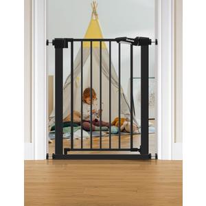 Bebelio 26–28.5" Narrow Baby Gate, No Driiling, PressGuard P7, Black
Pressure Mounted, Auto-Close Baby & Pet Gate for Narrow Doorways and Small Stairs, Easy Install, Extensions Not Included