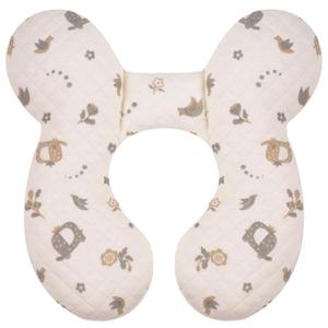 Baby Travel Pillow Upgraded, Soft Baby Head Support Pillow for Newborn Toddler, Babies Neck Car Seat, Pushchair and Strollers, Flower