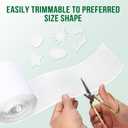 4.4" x 10 FT Hook and Loop Tape for Couch Cushions, Heavy Duty Adhesive Tape Roll, Anti Slip Rug Gripper, Wall Adhesive Strips, No Punching Wall Mounting