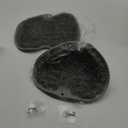 2PACK Shower Foot Scrubber Mat Back Washer Back Exfoliating Bath Wash Pad Wall Mounted Slip Suction Cups Foot Scrubber for Use in Shower Cups Foot Cleaner for Men and Women (Gray&gray)