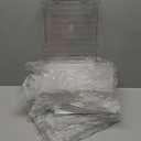 Yieach 2 Pack 2 Tier Under The Sink Organizer With Track,9.8 Inch Tall Bathroom Cabinet Organizer,Clear Under Sink Pull Out organizer for Kitchen,Vanity,Counter,Vanity,Medicine,Makeup,Hair Products