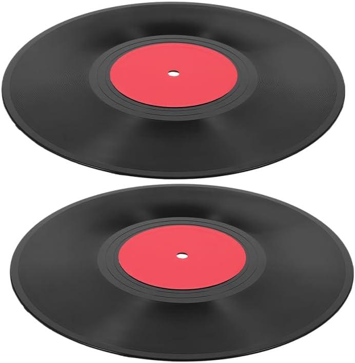 Cabilock Vintage Fake Vinyl Record 11.73 Inch Retro Wall Decor for Home Bar Cafe Music Party Supplies Artistic Vinyl Record Wall Sign