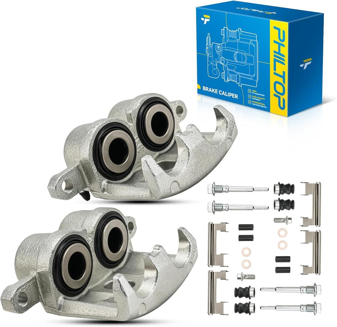 PHILTOP 18-4728, 18-4729 Brake Caliper Front Fit for 1999-2006 Silverado 1500, 2001-2010 Silverado 2500 HD, 1999-2006 Sierra 1500, 2000-2006 Tahoe, 2000-2006 Suburban 1500