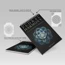 Floral Harmony - Mandala Coloring Book for Adults: 50 Unique Flowers to Color with Vivid and Relaxing Designs Spiral-Bound