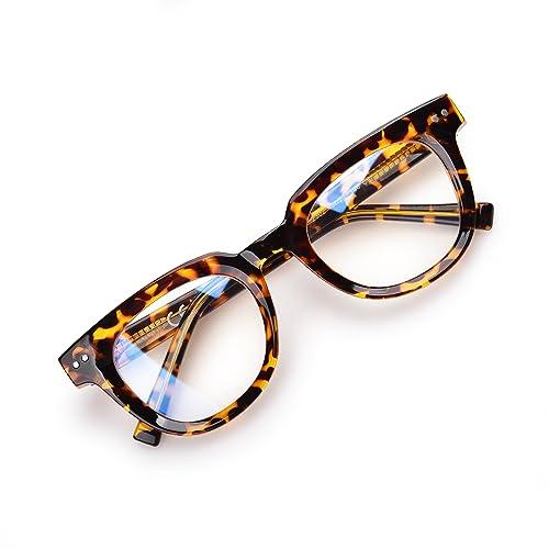 OPTOFENDY Oversized Blue Light Blocking Glasses for Women, Fashion Square Computer Eyeglasses