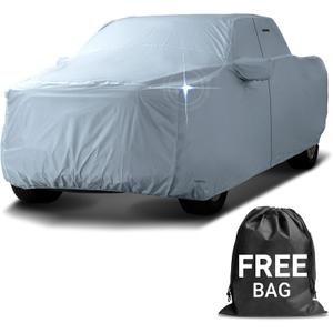 iCarCover 18-Layer Premium Truck Car Cover Waterproof All Weather, Rain Snow UV Sun Protection Full Car Covers, Chevy C/K 1500, 2500, 3500, Silverado 1500, Ram, Sierra, Size T78 (See Size Chart) (T78 for Truck (210"-216"))