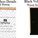 5x7'' Gold Rope Design Metal Picture Frames with Hi Quality Velvet Backing and Real Glass Front,Gold Photo Frame 7x5'' for Desktop Display Or Wall Hanging
