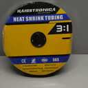 haisstronica 3:1 Heat Shrink Tubing, Shrink Ratio Adhesive Lined Marine Grade Heat Shrink Tube for Home, Automotive and Industrial (Black) 65FT 1-1/2inch