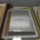 FENNIO Gold Vanity Mirror with Lights 22"x19", LED Lighted Makeup Mirror, Large Makeup Mirror, Make up Mirror with Lighting, Touch Screen with 3-Color Lighting, Dimmable, for Vanity Desk Tabletop