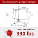 ATOLS Heavy-Duty PEX Pipe Uncoiler for 3/8" to 1" PEX Tubing, 330 lbs Maximum Load Stainless Steel Construction, Industrial Pipe Dispenser for Radiant Heating & Potable Water PEX Systems