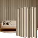 TONOR Wood Wall Panels for Interior Wall Decor, 4 Pack 47.2" x 23.6"(31ft) Wood Slat Acoustic Panels, Soundproof Wall Panels for Noise Cancelling and Decoration, Living Room, Bedroom, Office, Oak