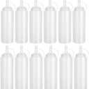 12 Pack 8 oz Plastic Squeeze Bottles Multipurpose Squirt Bottles for Ketchup, Condiments, BBQ Sauce, Dressing, Barbecue, Grilling, Crafts, Syrup and More