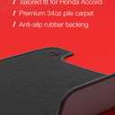 Floor Mats for Honda Accord 2018 2019 2020 2021 2022 Sedan 10 - Custom 3D Fit - 1st and 2nd Row Set of 4 - Waterproof Anti-Slip Backing - 34oz Heavy Duty Carpet Mat - All Weather Car Liner Floormats, 
31.2"L x 20.8"W x 1"Th