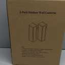 2-Pack Outdoor Wall Lanterns, Exterior Waterproof Outdoor Lights with Glass Shades, Bronze Porch Lights Wall Mounted, Anti-Rust E26 Modern Lighting Fixtures for Patio Garage Entryway Front Door (13'')