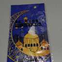 Childom 3 Pack Ramadan Table Cloth,Ramadan Decorations for Home,54" x 108" Eid Mubarak Decorations,Eid Ramadan Tablecloths Rectangular,Blue Plastic Table Cloth Disposable Table Cover for Party Favors