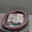 Blissful Diary Baby Play Gym Mat, Tummy Time Activity Mat with 6 Detachable Toys for Stage-Based Sensory & Motor Skill Development, Easy to Install & Clean, Baby Essentials Gift, Lavender Pink