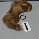 Flufymooz Ponytail Extension, 18Inch Claw Clip Ponytail Extension, Wavy Curly Claw Clip in Ponytail Hair Extensions, Natural Fake Ponytail Synthetic Hairpiece for Women (Golden Blonde with Highlight)