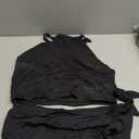 Tempt Me Women High Waisted Bikini Sets - Two Piece Swimsuit High Neck Bathing Suits Tummy Control Swimwear (X-Large, Black)