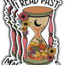 2 x (3pcs) I Read Past My Bedtime Sticker Booktrovert Book Lover Decal Sticker for Kindle Laptop Water Bottle, Reading Bookish Sticker Adult Spicy Booktok Funny Aesthetic - 3x1.8