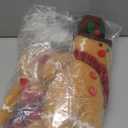 Christmas Decorations Indoor 12.6 inch Gingerbread Plush Ornaments Gingerbread Man Stuffed Animal Christmas Decor Gift for Kids Girls (Set of 2)