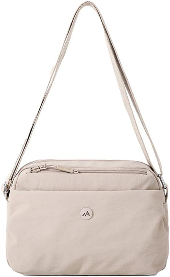 Small Casual Solid Nylon Shoulder bags for Women Fahshion Zipper Crossbody Bag Soft Top Handle Handbag Purse