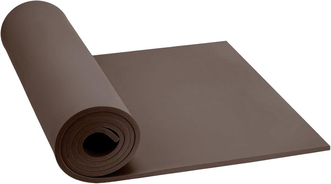 Doping Brown Eva Foam Sheets roll, 6mm eva Craft Foam 49''x13.9'' High Density 86kg/m3 for Cosplay