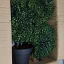 Nearly Natural 36in Artificial Triple Ball Boxwood Topiary Tree - Indoor Outdoor Realistic Faux Greenery for Home Patio Office Decor, Low Maintenance