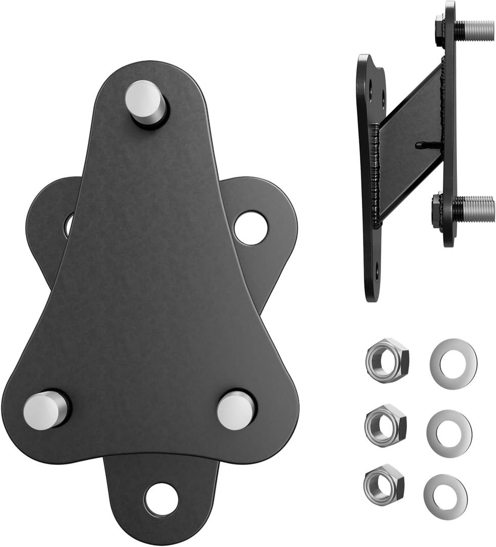 Spare Tire Relocation Bracket (Moving It 2" Up and 2" Out from Original Tire Mount), Spare Tire Spacer, Spare Tire Carrier, Spare Tire Carrier Mount Tire Carrier Compatible with 2007-2018 Wrangler JK