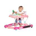 Dream On Me Baby Steps Baby Walker in Pink, Adjustable Three Position Height Setting, Removable Tray, Easy to Fold and Store Baby Walker
