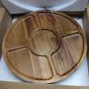 Bellsal Wooden Cake Stand with Lid, Acacia Cake Stand with Plastic Dome, 12-Inch Versatile Dessert Table Display Set & Charcuterie Board for Cheese, Chips & Dips, Fruit Platter, Cake Holder for Party