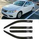 Puermto Rainproof Side Window Wind Deflectors for 2013-2018 Toyota Avalon, Tape-on Sun Rain Guard Sets,Nice Looking Window Visors for Cars,Vent Deflector for 13-18 Toyota Avalon TXX40