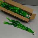 AQUANEAT Fish Tank Artificial Plants, Aquarium Plastic Seaweed Decorations, 11.75Inch Tall Fake Green Accessories, 10 Packs