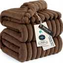Bedsure GentleSoft Brown Full Blanket for Bed - Cozy Soft Blankets for Women, Cute Small Fleece Throws for Girls, Birthday Gifts for Women Decor Gifts for Mom, 84x90 Inches
