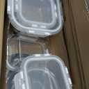 24-Piece Glass Food Storage Containers with Upgraded Snap Locking Lids,Glass Meal Prep Containers Set - Airtight Lunch Containers, Microwave, Oven, Freezer and Dishwasher,White