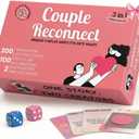 Life Sutra Couple Reconnect 3 in 1 Game - 200 Classsic Conversation Cards, 100 Scratch Off Date Adventures and Endless Date Nights Combinations with The Couples Dice Game. Ideal Valentine's Gift