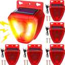 Qualirey 6 Pcs Night Solar Outdoor Motion Sensor Alarm, Nocturnal Animal Repeller Outdoor, 130dB Sound Alarm Siren, Loud Noisemaker 3 Modes for Deer Raccoon Chicken Coop Home Yard Farm Garden